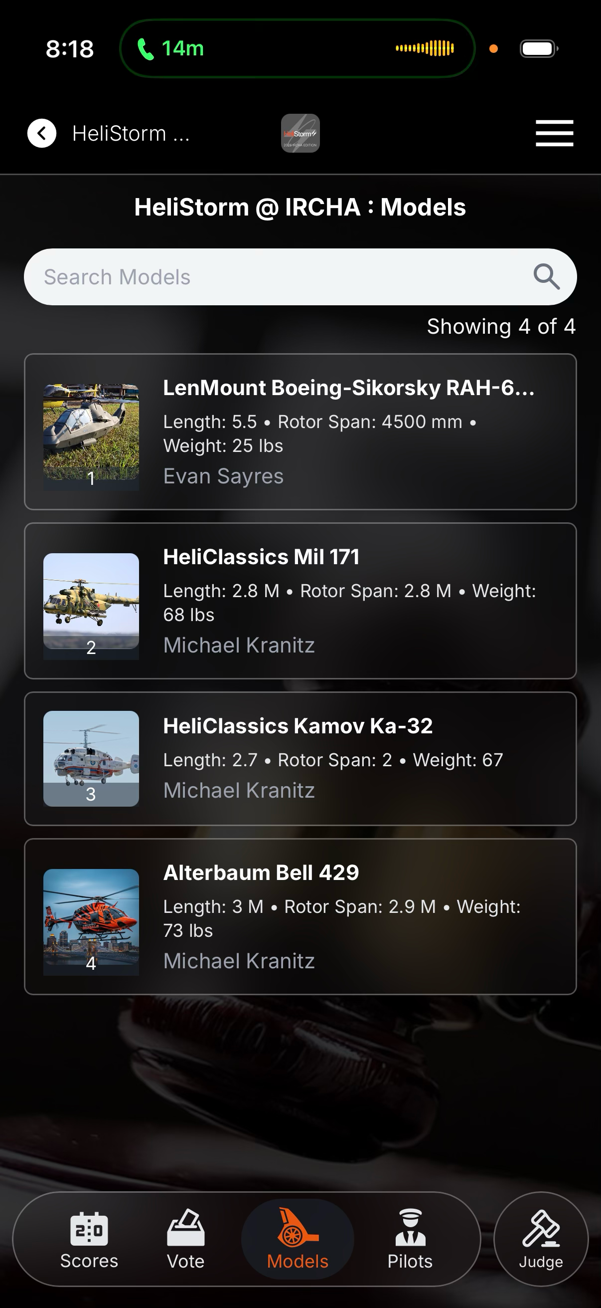 Model list