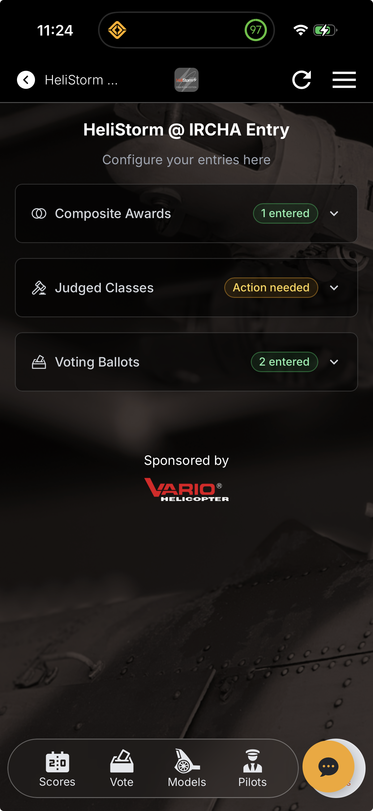 User taps “Action Needed”